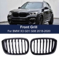 Car Front Kidney Grill For Bmw3 4 X3 X4 G01 G02 G08 2018-2021 Single Line 1slat Gloss Matte Black Bumper Racing Grills - Racing