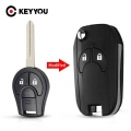 Keyyou Modified Flip Remote Key Shell For Nissan Sylphy Cube Juke Rogue Micra Qashqai Altima Maxima Sentra Versa 2/3/4 Buttons -