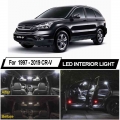 White Canbus Led Lamp Interior Map Dome Lights For Honda Cr-v Crv 1997-2015 2016 2017 2018 2019 License Plate Light No Error - S