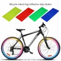 Bicycle Wheel Stickers Bicycle Reflector Fluorescent MTB Bike Cycling Wheel Rim Reflective Strip Stickers Decal Accessories|Prot