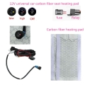 12vcarbon Fiber Universal Heated Seat Heating Heater Pads Car High/low Round Switch Heater Warmer Cars Seat Heating Quickly Send