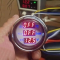 Auto 52mm Water Temp Meter Voltage Oil Pressure 3 In 1 Gauge With Red Backlight For Car Boat Marine Yachts Digital Gauges - Wate