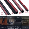 2 meters Z P D shape weatherstrip Car Door Seal Strip EPDM Rubber Waterproof Trim Sound Insulation Soundproof Strip 3M adhesive|