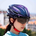 NEWBOLER Cycling Helmet Lens With Visor Magnetic Goggles Integrally molded 58 62cm for Men Women MTB Road Bicycle Bike Helmet|Bi