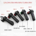 Electric E-bike Twist Throttle 12v 24v 36v 48v Speed Handlebar Throttle Universal Electric Scooter Twist Cycling Throttle Grip -