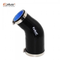 Eplus 45 Degrees Universal Silicone Tubing Hose Connector Intercooler Turbo Intake Pipe Coupler Hose Multiple Sizes Black - Hose