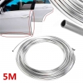 1 Roll 5m Car Styling Mouldings Door Moulding Strip Chrome Car Body Door Edge Moulding Trim Strip Scratch Guard Protector - Styl