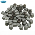 50Pcs/Set Black Grey Tyre Valve Dust Covers Stem Caps Plastic Tire Caps for Bike Car Trucks Motorbike Bicycle|Valve Stems &