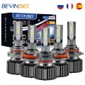 Bevinsee Led Bulb H7 H4 H8 Hb3 Hb4 Led Lights H1 H3 H11 H9 9005 9006 9012 Car Bulbs 12v 24v 6000k White 6000lm Headlight Lamp -