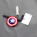 Bicycle Stem Top Cap Headset Cover With Bolt Apply To 28.6mm 1 1/8" Front Fork Head Tube Captain America Spider Logo Usa Fl