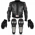 PRO BIKER Motorcycle Jacket Men Full Body Motocross Protector Armor Racing Moto Jacket Riding Protection Protective Gear Glove|C