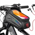 Waterproof Bike Bag Bicycle Front Cell Phone Holder With Touch Screen Top Tube Cycling Reflective MTB Bike Accessories|Bicycle B