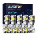 10x W5w Led T10 Led Bulbs Canbus 4014 3020smd For Bmw Audi Car Parking Position Lights Interior Map Dome Lights 12v White 6500k