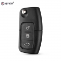 Keyyou 3 Button Flip Folding Remote Fob Cover Uncut Car Blank Key Shell For Ford Focus Fiesta C Max K - Car Key - ebikpro.c