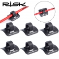 6pcs Stick-on Cable Guide Aluminum Bike Oil Tube Fixed Clamp Adapter Bicycle Shift Brake Housing Line Tubing U Buckle Tube Cli -