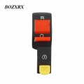 BOZXRX Motorcycle Handlebar Switch Electric Starter Handlebar Start & Stop ATV On Off Button Flameout Switch Refit Accessori