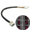 Universal Motorcycle LED Digital Gear Indicator Display Scooter 0 5 Level Shift Lever Sensor Speed Gear Display Indicator| | -