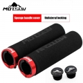 Motsuv 1pair Mtb Bike Handlebar Cover Grips Bicycle Locking Sponge Handle Grip Anti-skid Bar End Cap Plugs Cycling Accessories -