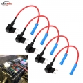 12v 24v 5pcs Car Fuse Blade Box Holder Splitter Protection Insurance Circuit Adapter Atm Apm Tap Micro Automobile Accessories -