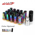 New R40 Style 44mm Wheel Nuts Steel M12x1.5/1.25 Racing Lug Nuts 20pcs lock racing lug nuts + 2 set security key|Nuts & Bolt