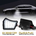 2pcs 6000k White Led Under Side Mirror Light Puddle Lamps For Volvo Xc90 S60 V40 V70 V60 S40 Ⅱ V50 S80 C30 Xc70 C70 - Signal Lam