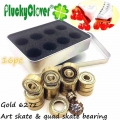 16pc 627z Quad Skates Bearing 7mm Bore Artistic skate roller hockey Quad hockey skates Bearing 627 7x22x7mm Art skating Bearings