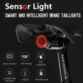 MEROCA Smart Bicycle Tail Rear Light Auto Start Stop Brake IPX6 Waterproof USB Charge Cycling Tail Taillight Bike LED Lights|Bic