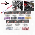 12pcs M6 Car Modified Hex Fasteners Fender Washer Jdm Bumper Engine Concave Screws For Honda - Nuts & Bolts - ebikpro.c