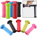 1pair Rubber Grip Handle Handlebar Grips Colorful Blue Red Anti-skid Child Kids Bike Bicycle Tricycle Skateboard Scooter - Bicyc