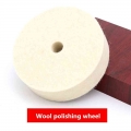 4 Inch Wool Polishing Buffing Grinding Wheel Polisher Disc Pad For Car Polisher Auto Accessories Polishing Polisher Pads 80mm -