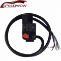 SPEEDWOW 7/8" 22mm Motorcycle Handlebar Mount Push Button Left Headlights Turn Signal Horn Switch For Honda YAMAHA BMW GS|M