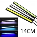 1x 14cm Waterproof Ultra-thin Car Cob Led Strip Car Daytime Running Light Led Diy Drl Car Fog Lights Day Running Light Strip - S