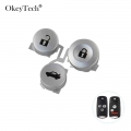 Okeytech 3 Buttons Flip Folding Car Remote Key Pad For Honda Civic Accord Jazz Crv Hrv Replacement Key Pad Accessories - Car Key