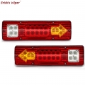 2x 46 Led Truck Tail Light Bar For Truck Boat Trailer Pickup Rv Camper Utv Ute Vans Turn Signal Brake Reverse Running Taillight