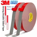 3m Vhb Strong Fixed Acrylic Grey Double Sided Tape High Viscosity Self Adhesive Sticker 0.8mm Thick For Home Car Office Deocr -