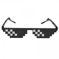 8 Bit Thug Life Sunglasses Pixelated Men Women Brand Party Eyeglasses Mosaic Uv400 Vintage Eyewear Unisex Gift Toy Glasses - Gla