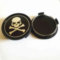 4pcs 74mm 70mm For Punisher Skull Wheel Center Hub Caps Car Styling Emblem Badge Logo Rims Cover 65mm Stickers