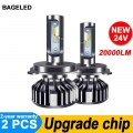 Bageled Csp H7 Led Car Light H4 Led Lamp H1 H3 Hb3 9005 Led Headlight 9006 Hb4 H11 Led Headlamp 20000lm 24v Car Headlight Bulbs