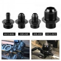 6061 6T Aluminum Black AN6 to AN6 AN6 to AN8 AN12 to AN10 ORB Male O ring Boss Fuel Pump Rail Oil Hose Straight Fitting Adapter|