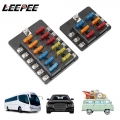 For Vehicles Car Marine Fuse Box Holder 32V 100A LED Indicator Light 6 / 12 Ways Blade Fuse Block Truck Automotive Electronics|F