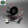 12v Auto Moto 3 Tone Siren Loud Car Horn Loudspeaker Ambulance Car Alarm Sound Speakers - Multi-tone & Claxon Horns - Office