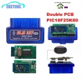 10pcs/Lot ELM327 V1.5 Double PCB PIC18F25K80 Chip Bluetooth ELM 327 Code Reader Works Android OBD2 Diagnostic Tool|Code Readers