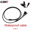 Julet 1 to 4 main cable Waterproof cable for electric bicycle Accessories Throttle Brake Display Controller Cable integrated|Ele