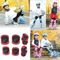 6/7Pcs Elbow Wrist Knee Pads Sport Safety Protective Gear Guard for Kids Skating Outdoor Sports Protective Gear Set|Flashing Rol