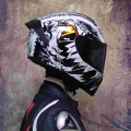 Safety Motorcycle Helmets Full Face Dual Lens Racing Helmet Strong Resistance Off Road Helmet Dot Approved - Helmets - Officemat