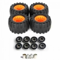 All Terrain Off Road Skateboard Longboard Wheels Road Damping Wheel Dance Board Round (Set of 4 Contains Bearing Sleeve)|Skate B