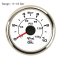 52mm Boat Car Oil Pressure Gauge 0~10 Bar/ 0~5Bar Waterproof Oil Pressure Meter with 7 Colors Backlight|Oil Pressure Gauges| -