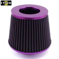 Purple Air Intake Filter 3" 76mm Universal JDM Racing Cone Airfilter Performance High Flow Tapered New Color Filtro Aria Co