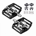 Racework Bicycle Pedals Mtb Spd Sl Footrest Double Function Contact Platform Aluminio Gravel Bike Fixation Pedal Proposito - Bic