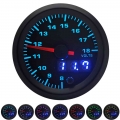 2" 52mm 7 Colors LED Car Auto Voltmeter 8 18 Volt Gauge Analog/Digital Dual Display Voltage gauge Car Meter|Volt Meters|